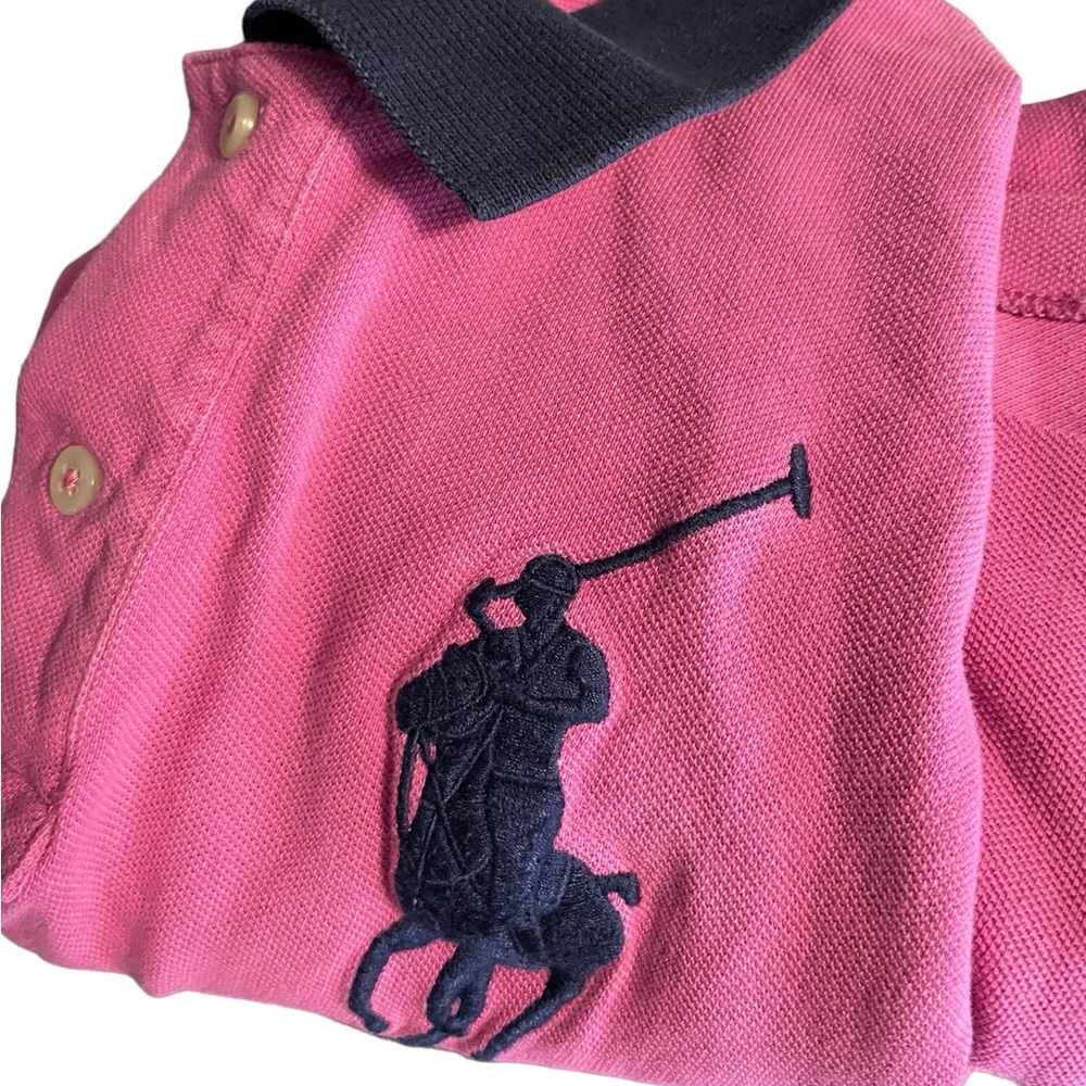 Polo Ralph Lauren big Pony Polo Shirt pinkish purple size 14-16 boy - Picture 3 of 11